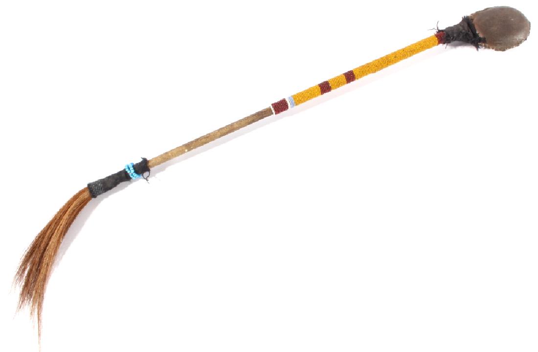 Sioux Beaded Skull Cracker War Club c. 1890 (1 of 11)