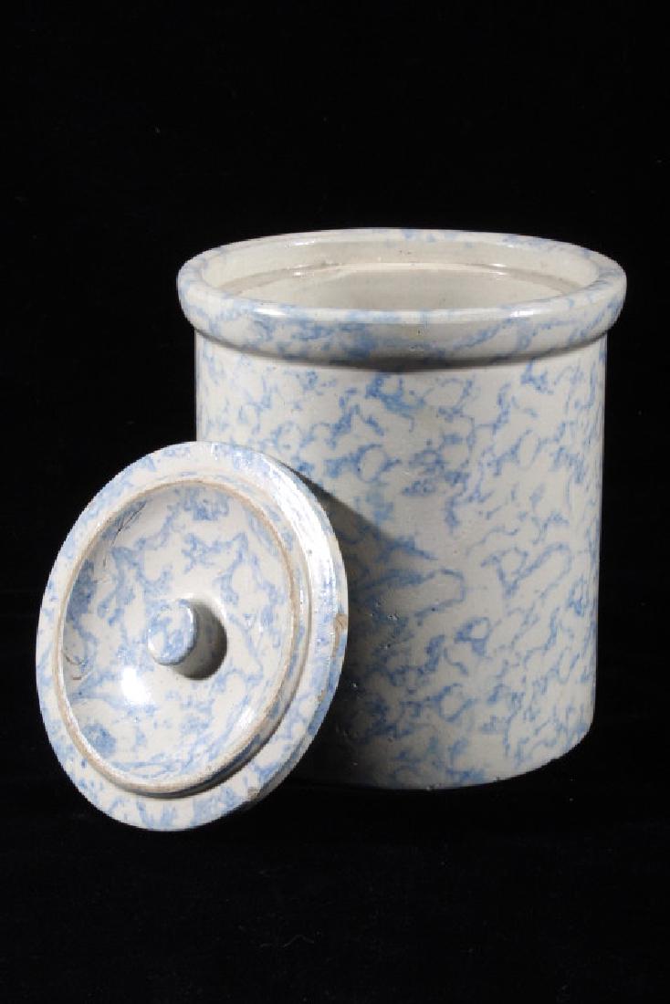 Deer Lodge Prison, MT Blue Sponge Ware 1920-30s (1 of 7)