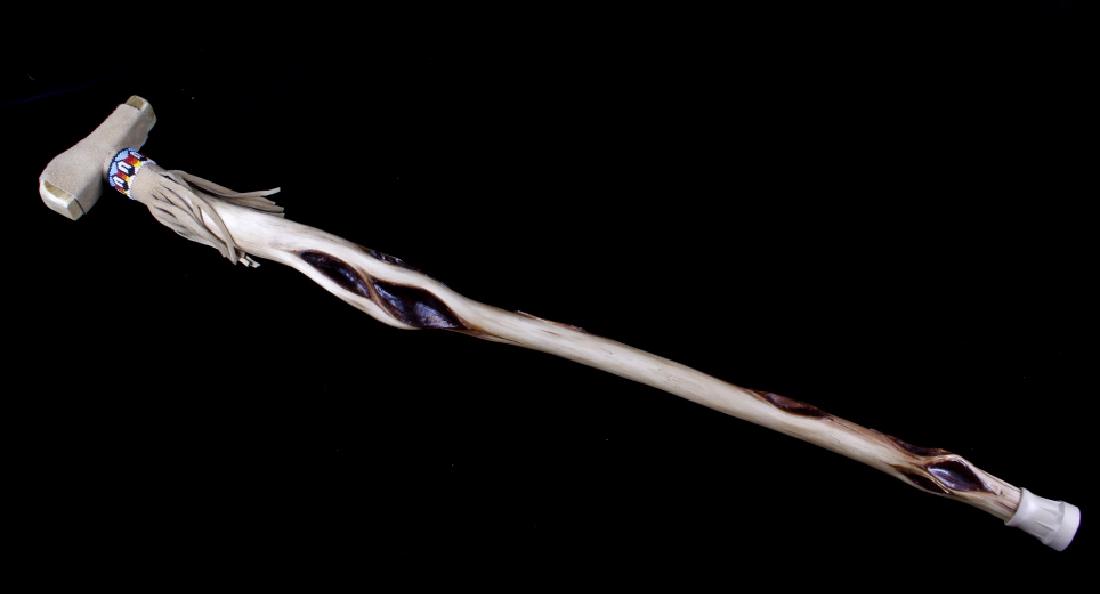 Beaded Native American Diamondback Willow Cane (1 of 8)