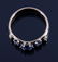 Montana Yogo Sapphire & Diamond 14K Gold Ring - 7