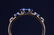 Montana Yogo Sapphire & Diamond 14K Gold Ring - 9