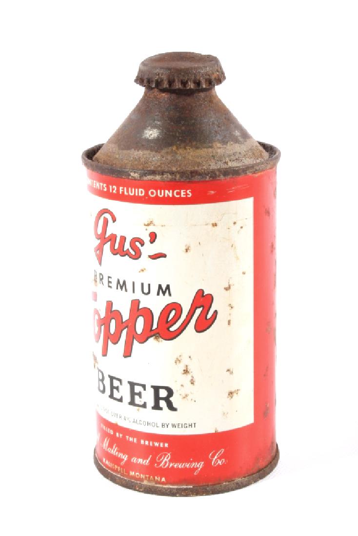 Gus Premium Topper Cone Top Beer Can (1 of 7)