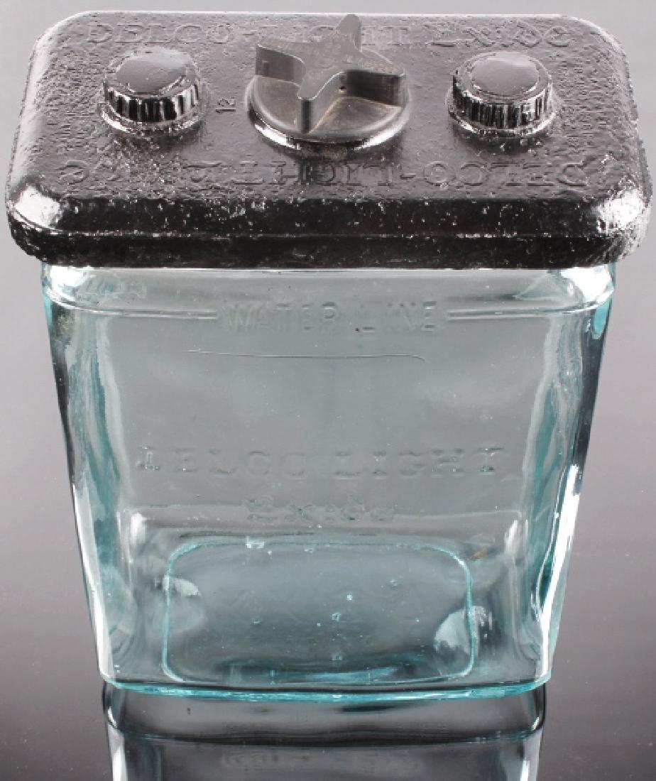 Delco Light Exide Glass Battery Jar