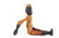 Carved Wooden Black Folk Art Doll - 5