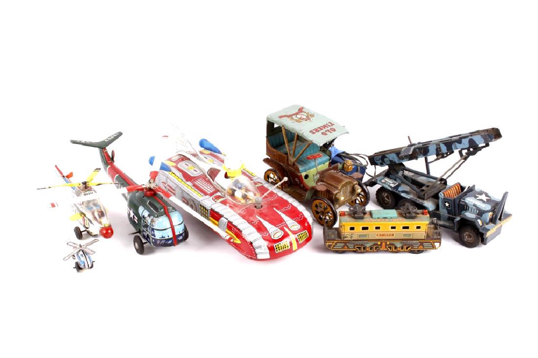 Assorted Tin-Litho Japanese Toy Vehicles (1 of 17)