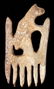 Seneca Carved Black Bear Effigy Comb 17th Century