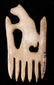 Seneca Carved Black Bear Effigy Comb 17th Century - 2