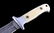 CFK Damascus & Exotic Camel Bone Knife - 4