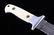 CFK Damascus & Exotic Camel Bone Knife - 5