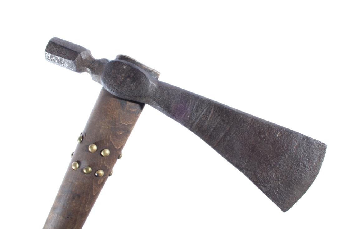 Little Bull's Battle of Wounded Knee Pipe Tomahawk: This is a rare and important authentic pipe tomahawk from the famed Lakota Sioux Miniconjou, Little Bull from circa 1890 with two documents of authentication. The pipe tomahawk war axe has been examin