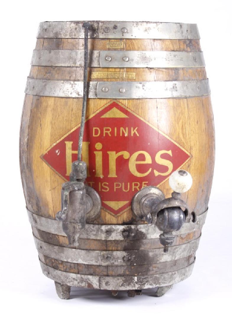 Hires Root Beer Wooden Barrel with Tap