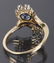 14K Gold Montana Yogo Sapphire & Diamond Ring - 4