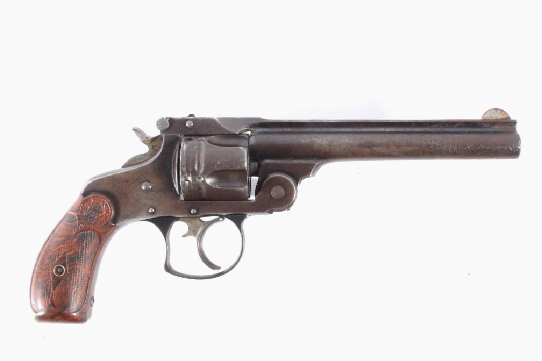 Early Smith & Wesson 2nd Model .38 Cal DA Revolver: Offered for your bidding pleasure is a Early Smith & Wesson 2nd Model .38 Caliber Double Action Top Break Revolver. The revolver features a 5" barrel, top break design, 5 shot cylinder, silver front s