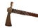 Nez Perce Brass Pipe Tomahawk w/ Beaded Drop c1880 - 6