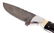 CFK Damascus & Buffalo Horn Knife Vine File Work - 3