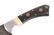 CFK Damascus & Buffalo Horn Knife Vine File Work - 4