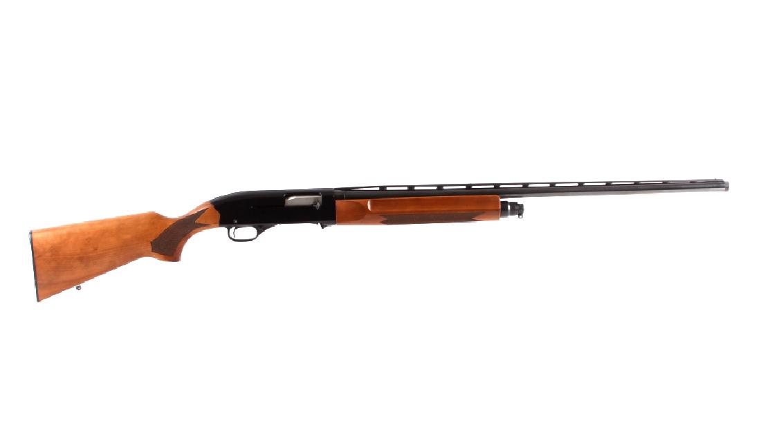 Winchester Ranger Model 140 20Ga Semi-Auto Shotgun: This is a Winchester Ranger Model 140 semi-automatic shotgun chambered in the 20 gauge. The shotgun features a blued steel round vented rib barrel and receiver with solid walnut hardwood checkered sto