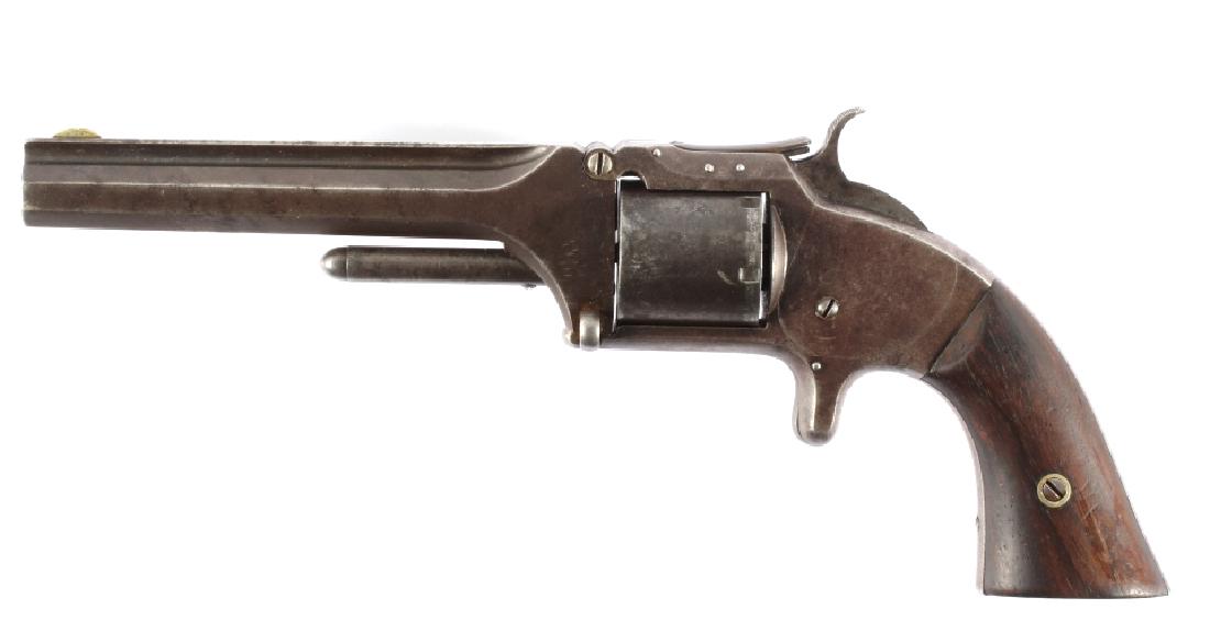 Smith & Wesson No.2 Old Model Army Revolver 1stYR: Offered in this lot is a First year production Smith & Wesson Number 2 Old Model Army Revolver, chambered in .32 caliber. The revolver started manufacture in the same year that the Civil War commenced