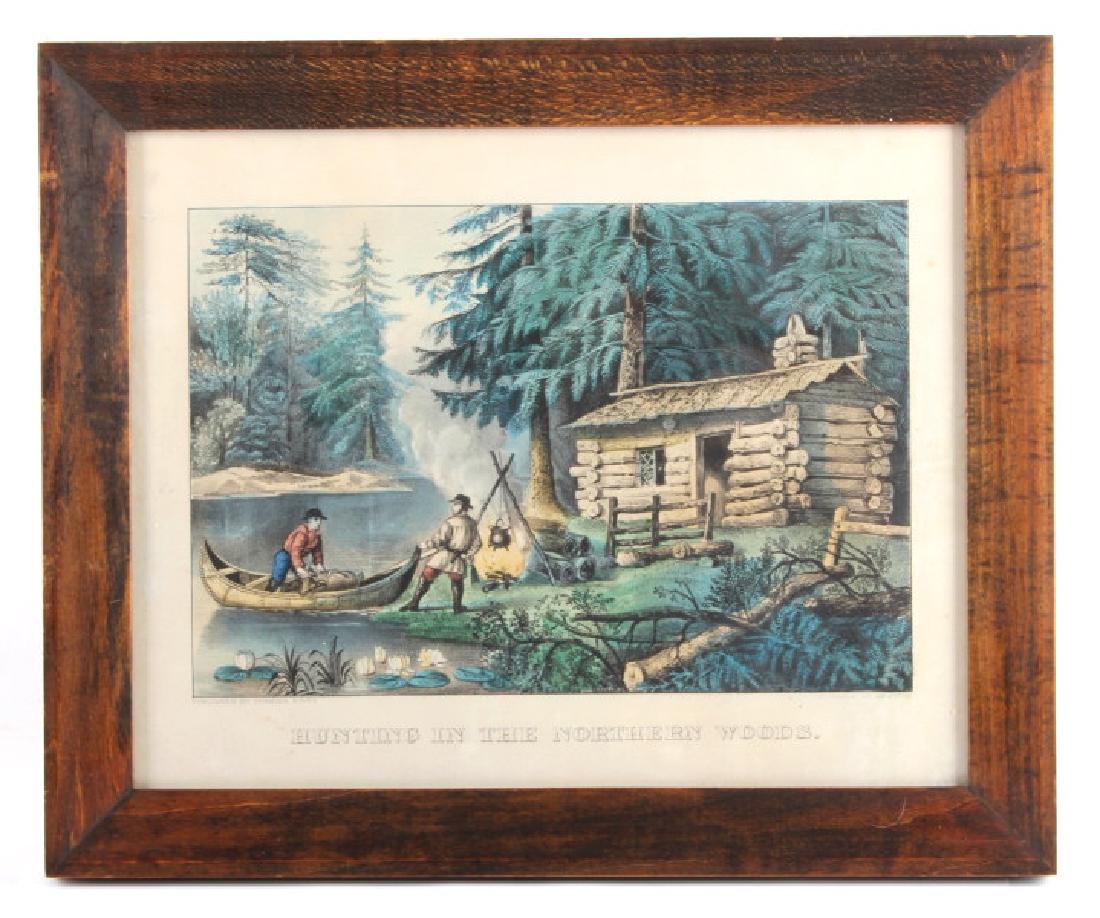 Original Currier & Ives Framed Lithograph c.1870
