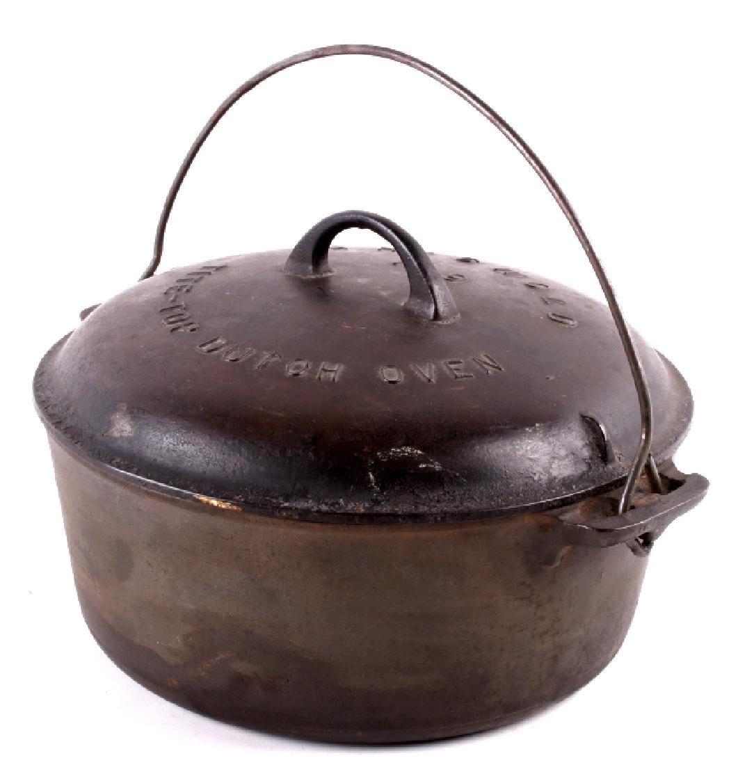 Griswold Cast Iron No. 9 Tite-Top Dutch Oven: For your bidding consideration is this Dutch oven made by Griswold Manufacturing. The company was founded in 1865 by Matthew Griswold in Erie, Pennsylvania. By the turn of the Century, Griswold cast i