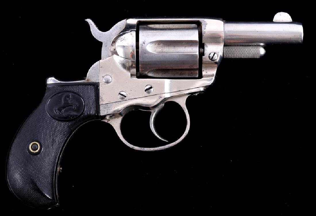 Colt Lightning Mod 1877 .38 Double Action Revolver: For sale in this lot is a Colt Model 1877 "Lightening" double action revolver. The firearm is accompanied by a Colt Factory letter, dating the shipment of the revolver to July 3rd, 1885, addressed to 