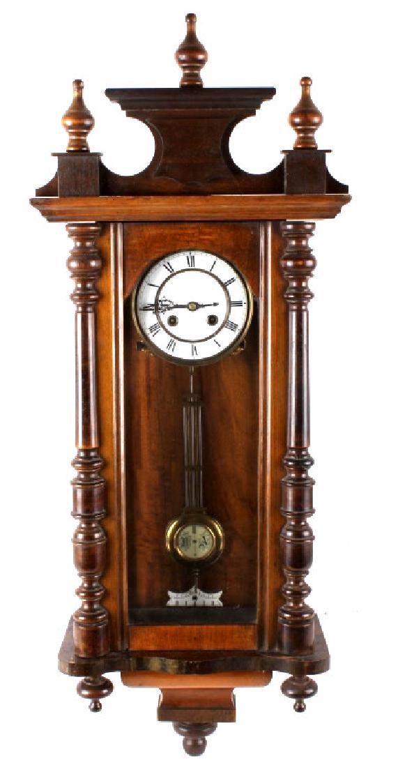 Paul Morgenstern German Regulator Wall Clock: Featured in this lot we have a Paul Morgenstern German regulator wall clock. Morgensten was a watch and clockmaker located in Rabenau, Germany. The clock originates from the late 1800's to early 1900'