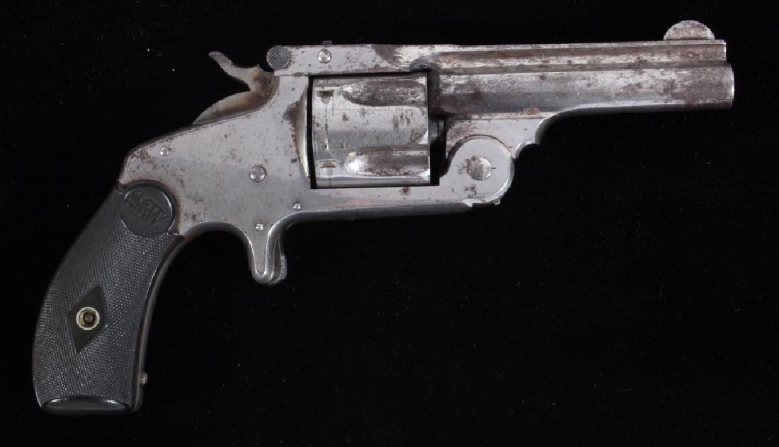 Smith & Wesson .38 Single Action Revolver: For your consideration is a Smith & Wesson Model 2. The Smith & Wesson Model 2, also referred to as the Smith & Wesson .38 Single Action, was Smith & Wesson's first .38 caliber revolver. Chambered in