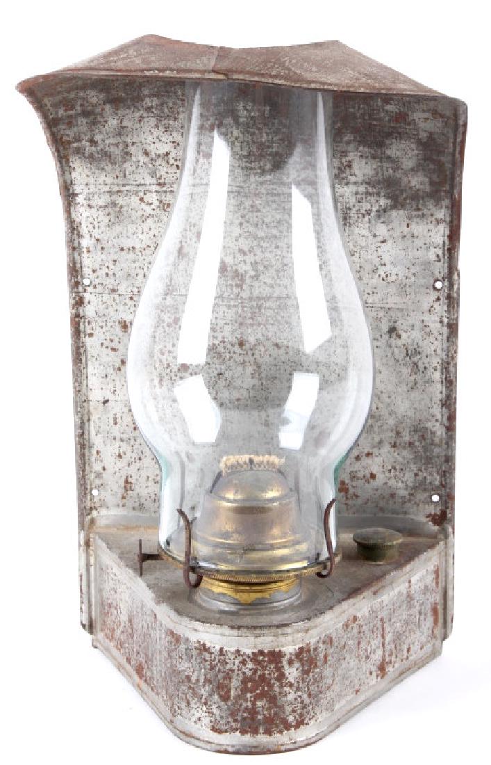 Union Pacific Railroad Kerosene Oil Wall Lamp