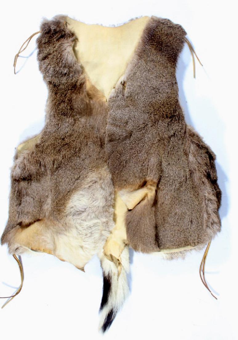 Plains Indian Tanned Deer Hide Vest