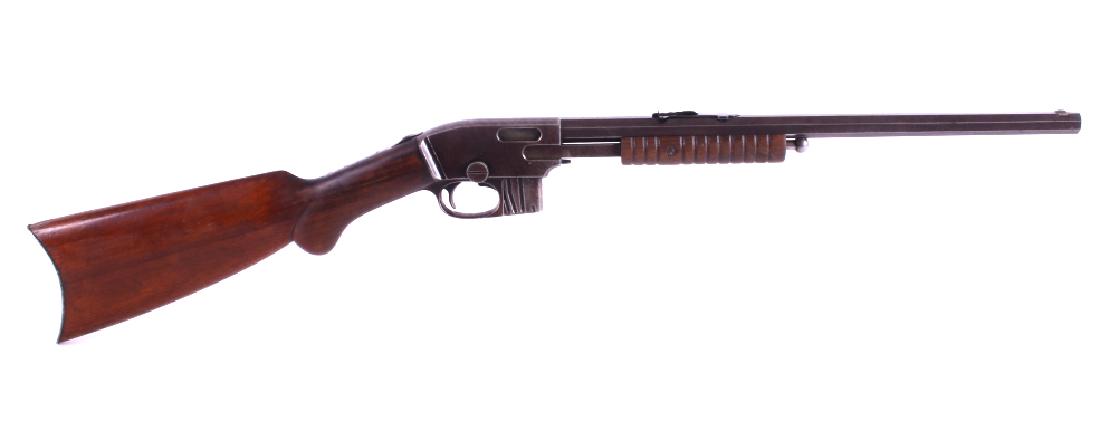 Savage Model 1903 Pump Action Rifle: For your consideration is a Savage Model 1903 Pump Action Rifle. This 16" blue'd barrel .22 caliber rifle features gorgeous straight grain walnut stock with round pistol grip. The rifle is magazine fe