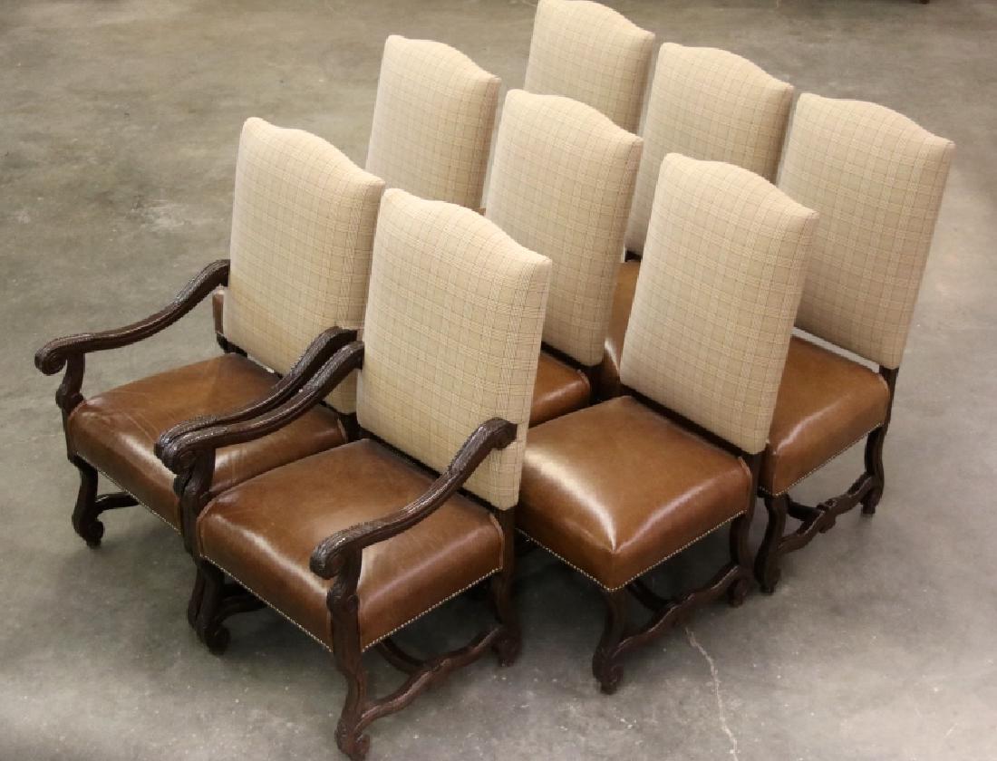 Ralph Lauren Leather Dining Chair Set (8)