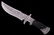 Engraved Exquisite D2 Steel Bowie Knife CFK USA - 3