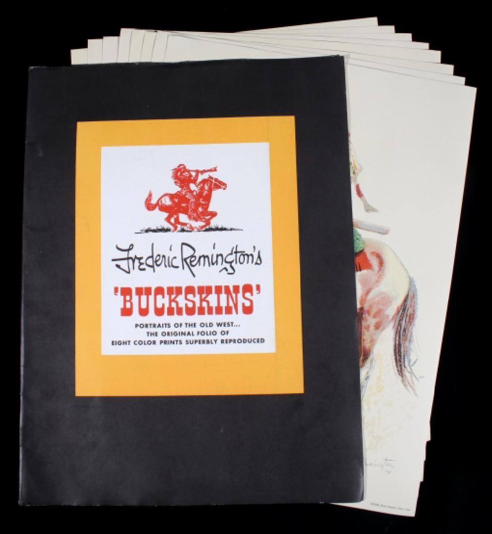 Collection of Frederic Remington Color Portraits: Featured in this lot we have a collection of eight Frederic Remington color portraits. The collection consists of eight colored portraits of western figures. The folio contains portraits titled; A Bre
