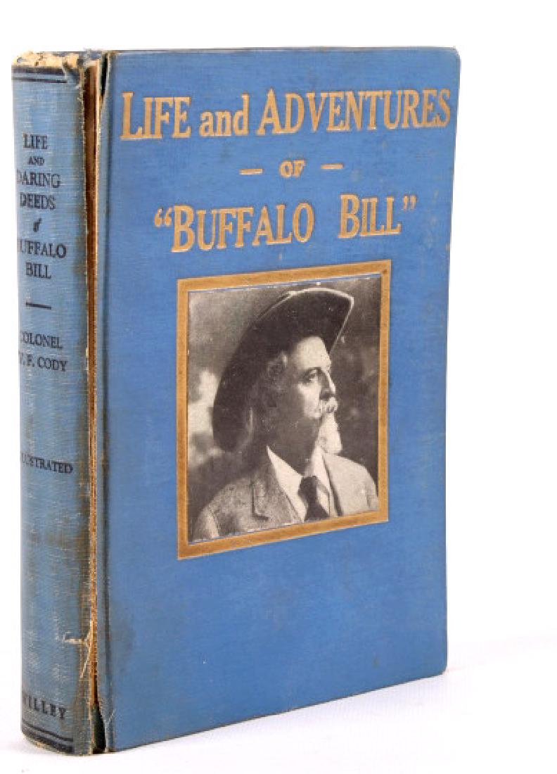 Life & Adventures of Buffalo Bill 1927 Edition: This is a scarce early edition of "Life and Adventures of Buffalo Bill" written by Colonel William F. Cody and published in 1927. The book chronicles the thrilling life and times of one of the greates