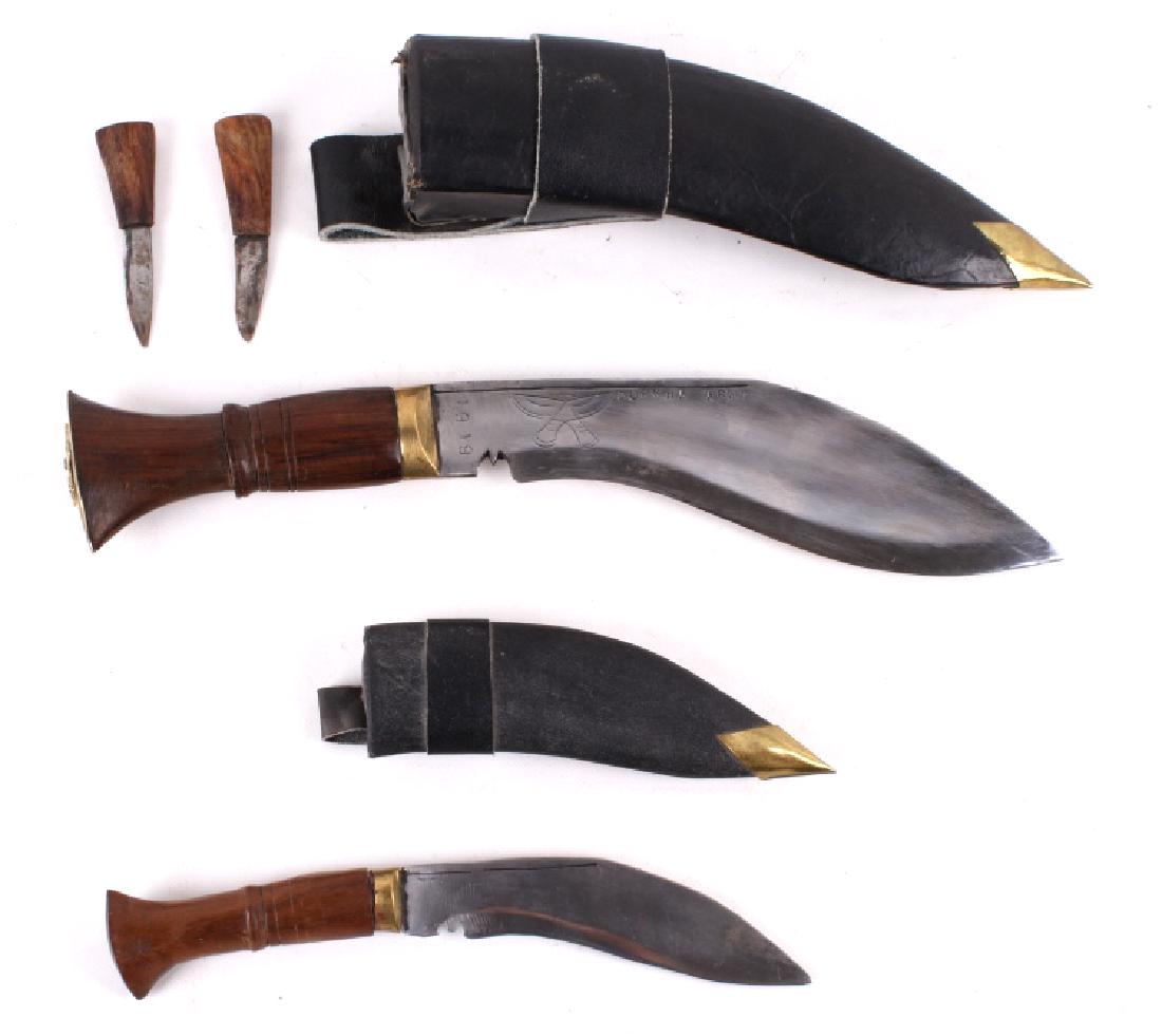 1919 3rd Afghan War Gurkha Army Knife Set: For your bidding pleasure is this 1919 3rd Afghan War Gurkha Army Knife Set. During the Anglo-Nepalese War (1814–16) between the Gorkha Kingdom (present-day Federal Democratic Republic of Nepal) and
