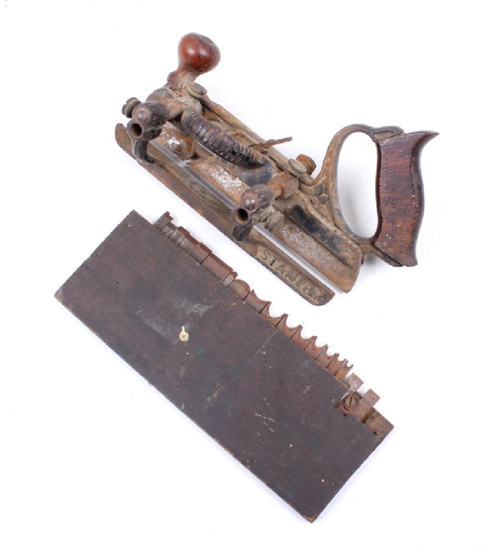Early Rare Stanley 45 Combination Plow Plane: Available for your bidding pleasure we have an antique Stanley 45 Wood Plane. This is Stanley's most popular and famous combination plane. A combination plane is one that can be fitted with different 
