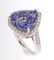 12.98 ct. Tanzanite & Diamond Platinum Ring - 10