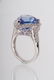 12.98 ct. Tanzanite & Diamond Platinum Ring - 12