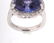 12.98 ct. Tanzanite & Diamond Platinum Ring - 18