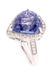 12.98 ct. Tanzanite & Diamond Platinum Ring - 6
