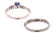 Montana Yogo Sapphire ArtCarved Palladium Ring Set