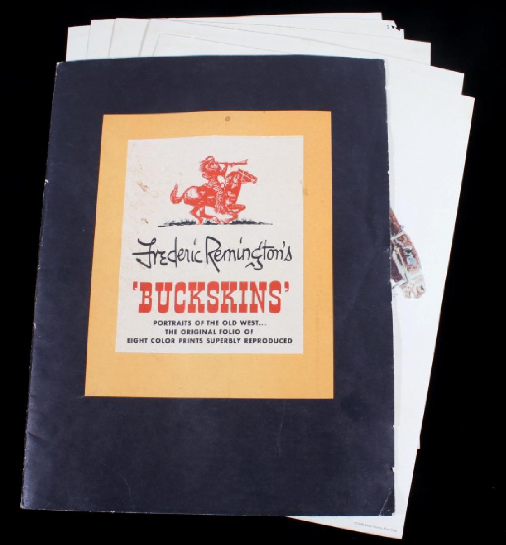 Collection of Frederic Remington Color Portraits: Featured in this lot we have a collection of five Frederic Remington color portraits. The collection consists of five of the original eight colored portraits of western figures. The folio contains por
