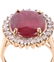 12.94ct Ruby & Diamond 14K Gold Ring w/ Papers - 13