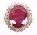 12.94ct Ruby & Diamond 14K Gold Ring w/ Papers - 15