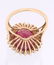 12.94ct Ruby & Diamond 14K Gold Ring w/ Papers - 18