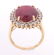 12.94ct Ruby & Diamond 14K Gold Ring w/ Papers - 3