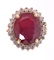 12.94ct Ruby & Diamond 14K Gold Ring w/ Papers - 4