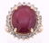 12.94ct Ruby & Diamond 14K Gold Ring w/ Papers - 7