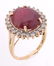 12.94ct Ruby & Diamond 14K Gold Ring w/ Papers - 9