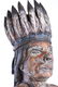 Large Cigar Store Indian American Carved - 3